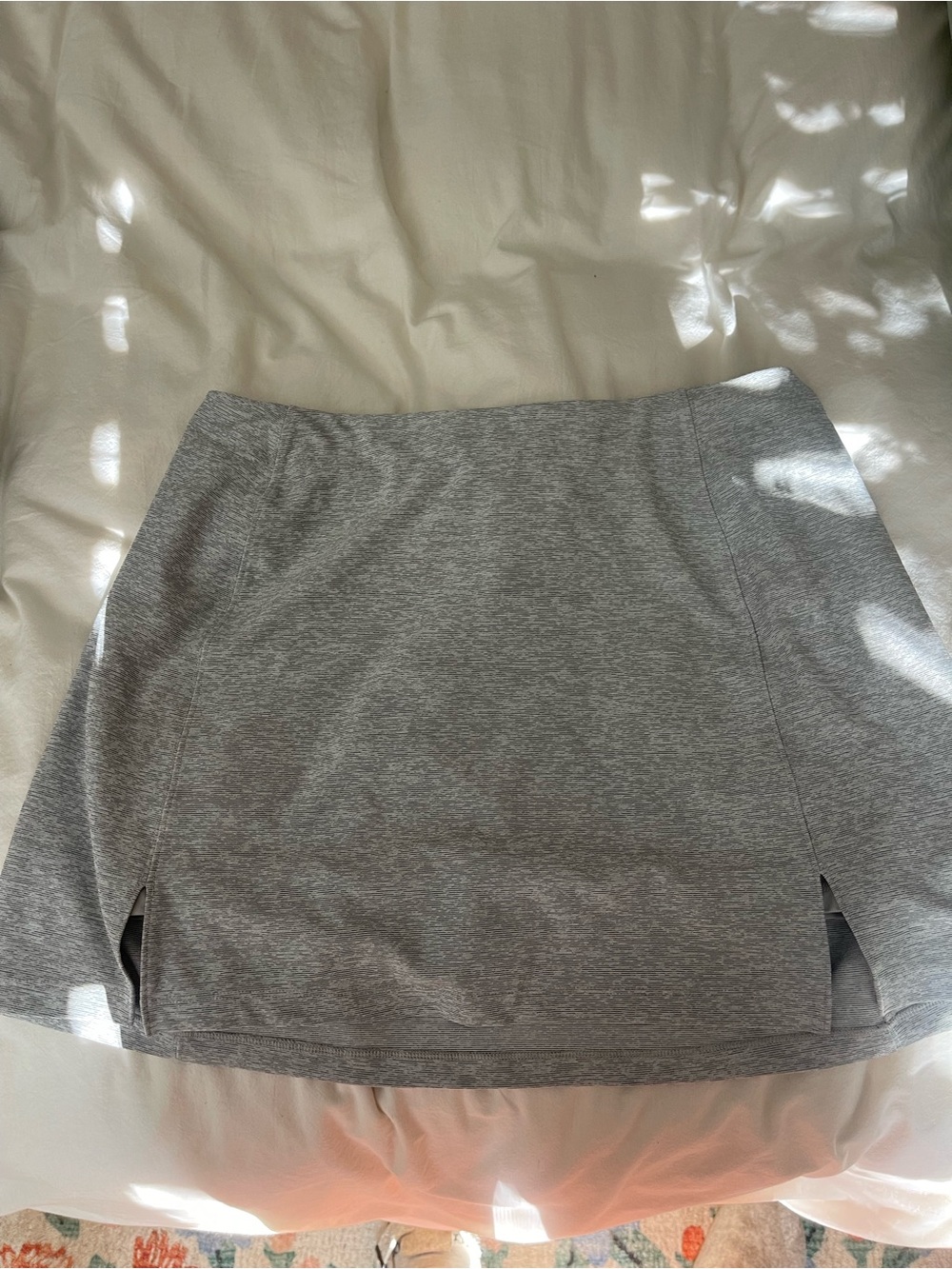Outdoor Voices Gray Mini Skirt with Side Slits